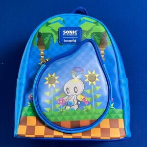 Sonic The Hedgehog Loungefly Kids Mini Backpack Chao Garden 10x9x4 New with Tag